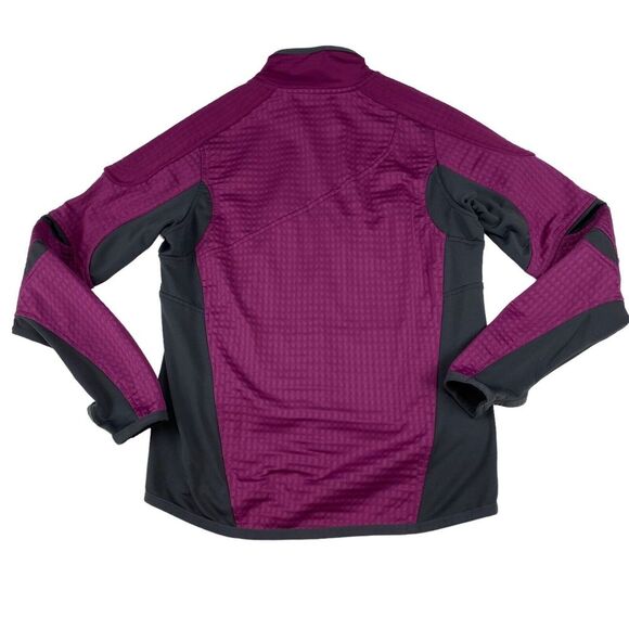 Nike Sphere Thermal Track Jacket Women Small Purple Gray Long Sleeve Full Zipper - Picture 2 of 12